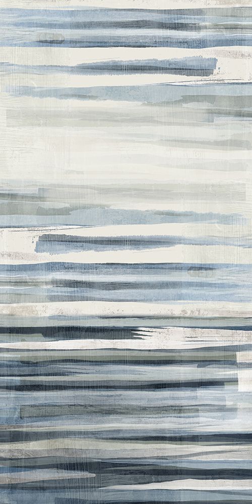Watercolour Blue Lines III art print by Emma Peal for $57.95 CAD