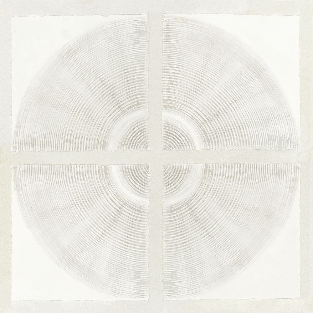 Circular Ripples in Soft Quadrants art print by Emma Peal for $57.95 CAD