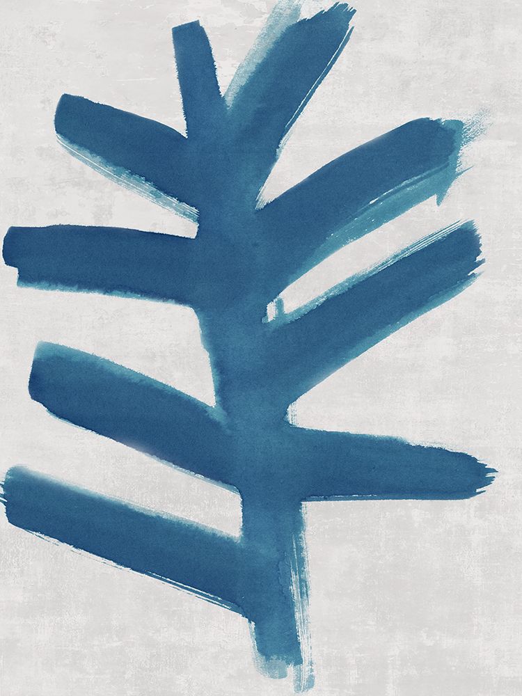 Blue Brushstroke Branch Design art print by Emma Peal for $57.95 CAD