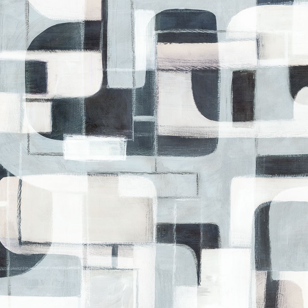 Geometric Balance in Monochrome Harmony I art print by Emma Peal for $57.95 CAD