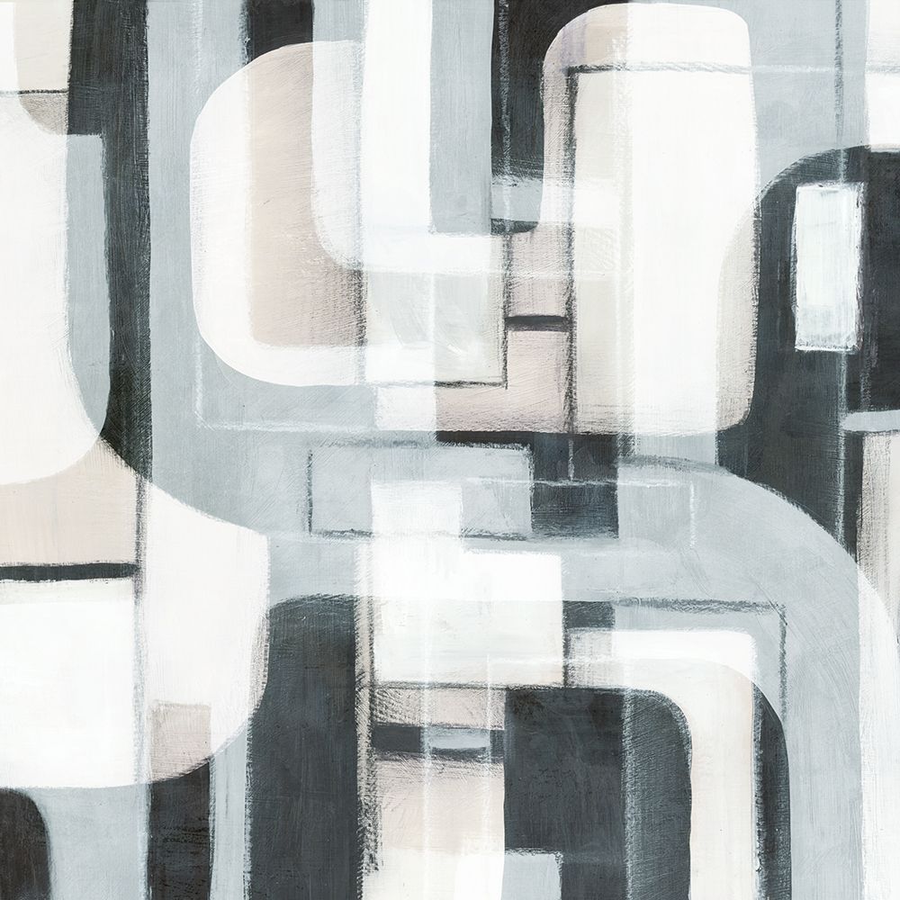 Geometric Balance in Monochrome Harmony II art print by Emma Peal for $57.95 CAD