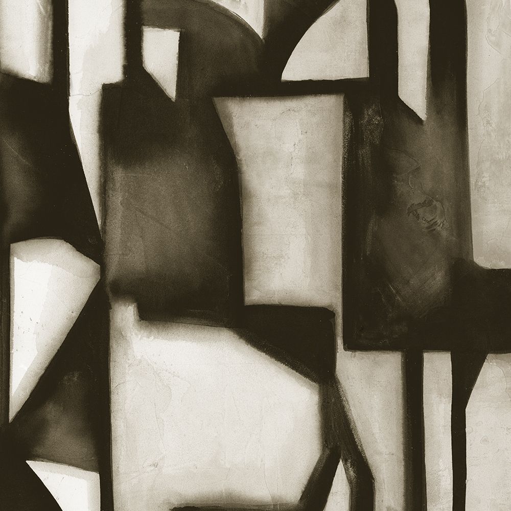 Geometric Shadows in Sepia Tones I art print by Emma Peal for $57.95 CAD