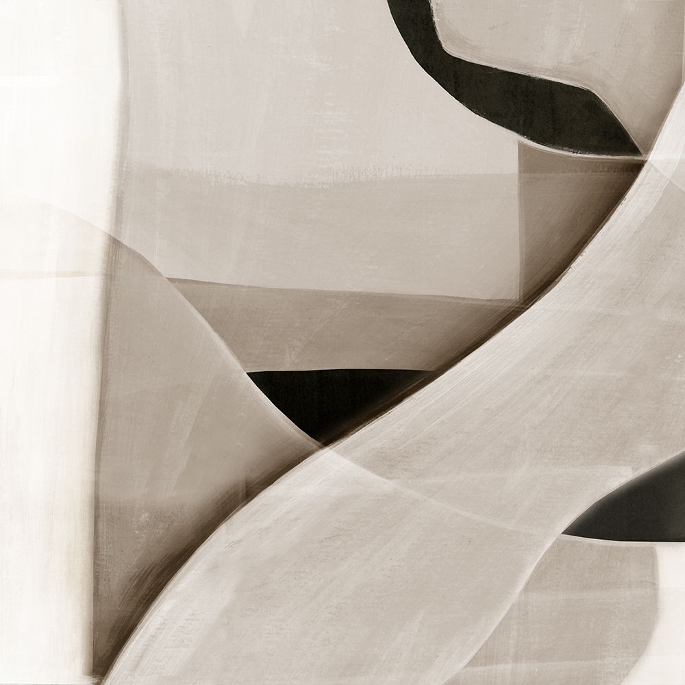 Curved Forms in Minimal Tones art print by Emma Peal for $57.95 CAD