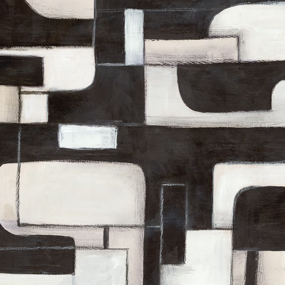 Interwoven Paths in Monochrome I art print by Emma Peal for $57.95 CAD