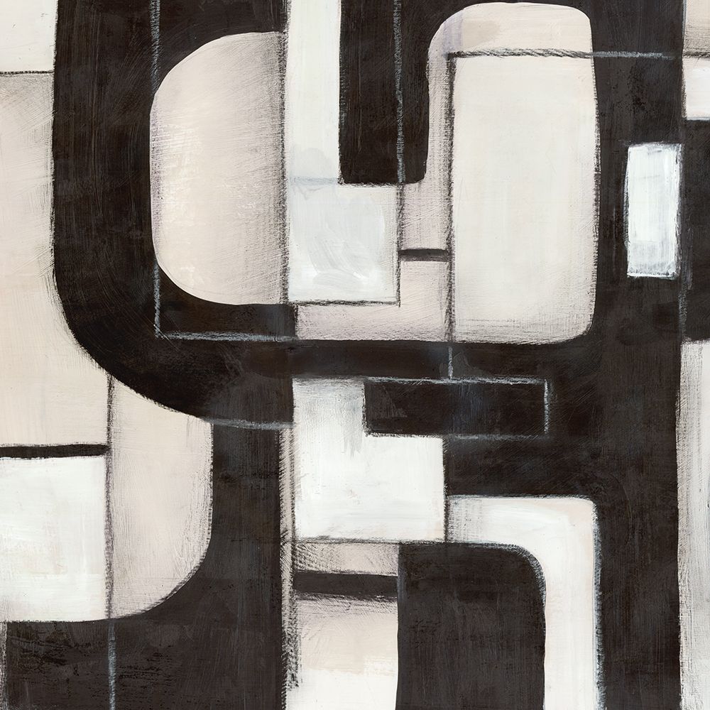 Interwoven Paths in Monochrome II art print by Emma Peal for $57.95 CAD