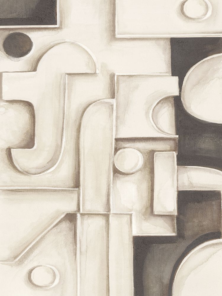 Geometric Harmony in Monochrome Forms art print by Emma Peal for $57.95 CAD