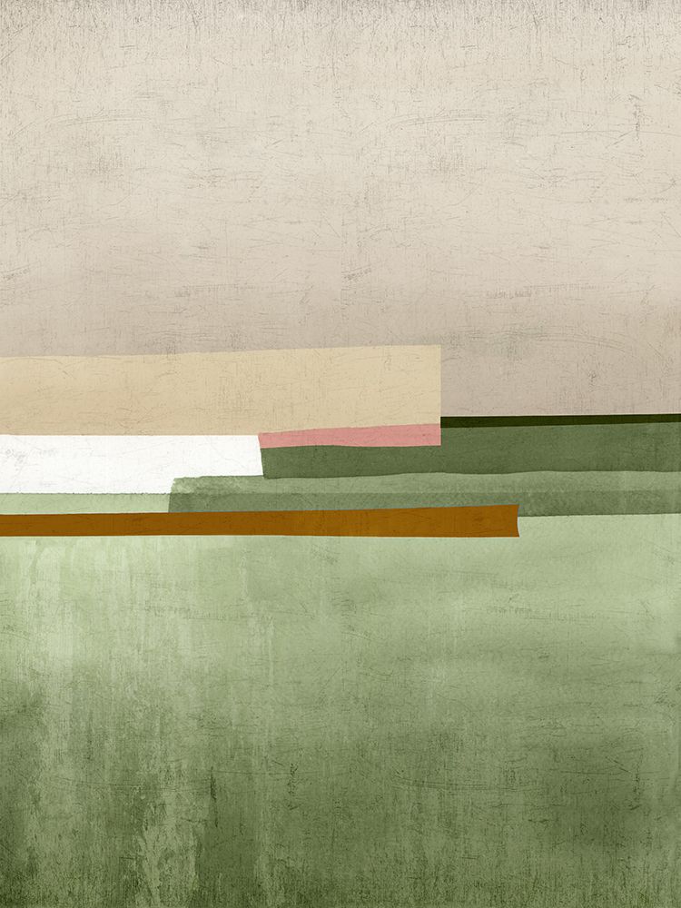Layers of Green Serenity art print by Emma Peal for $57.95 CAD