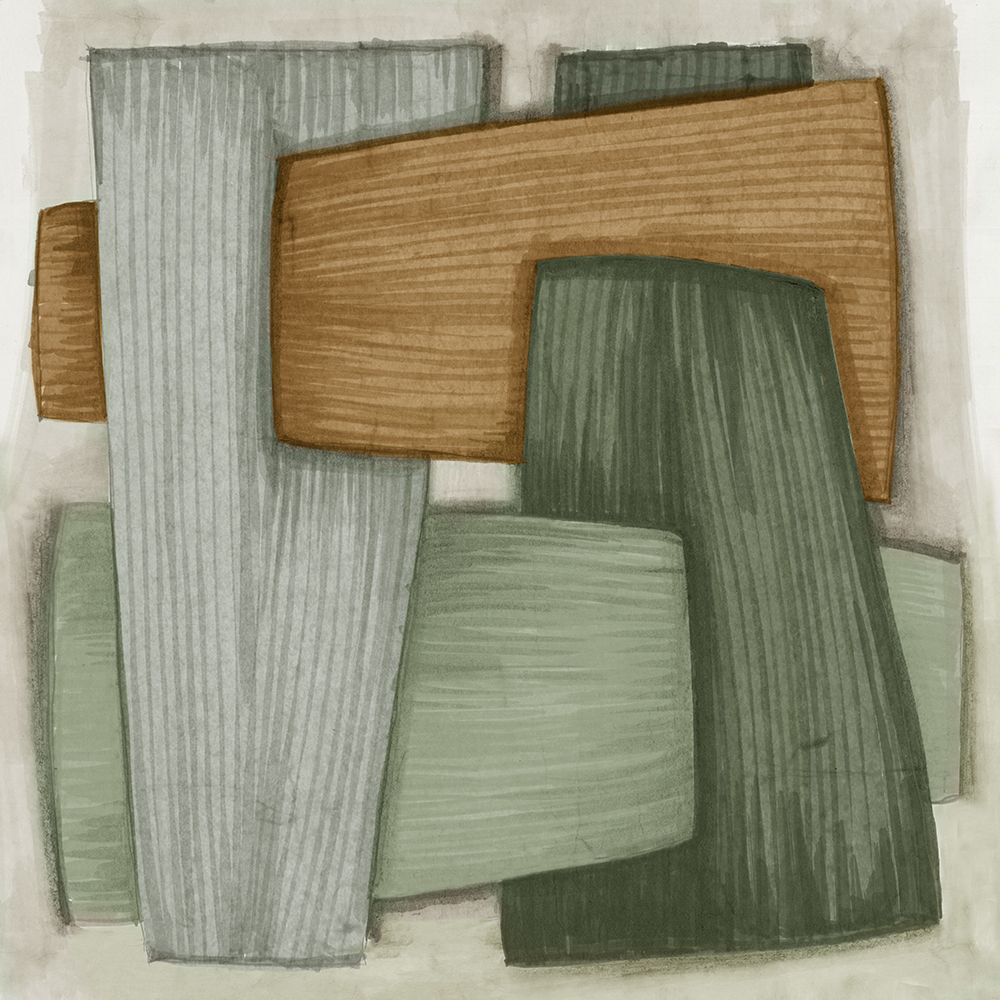 Geometric Harmony in Earth Tones art print by Emma Peal for $57.95 CAD