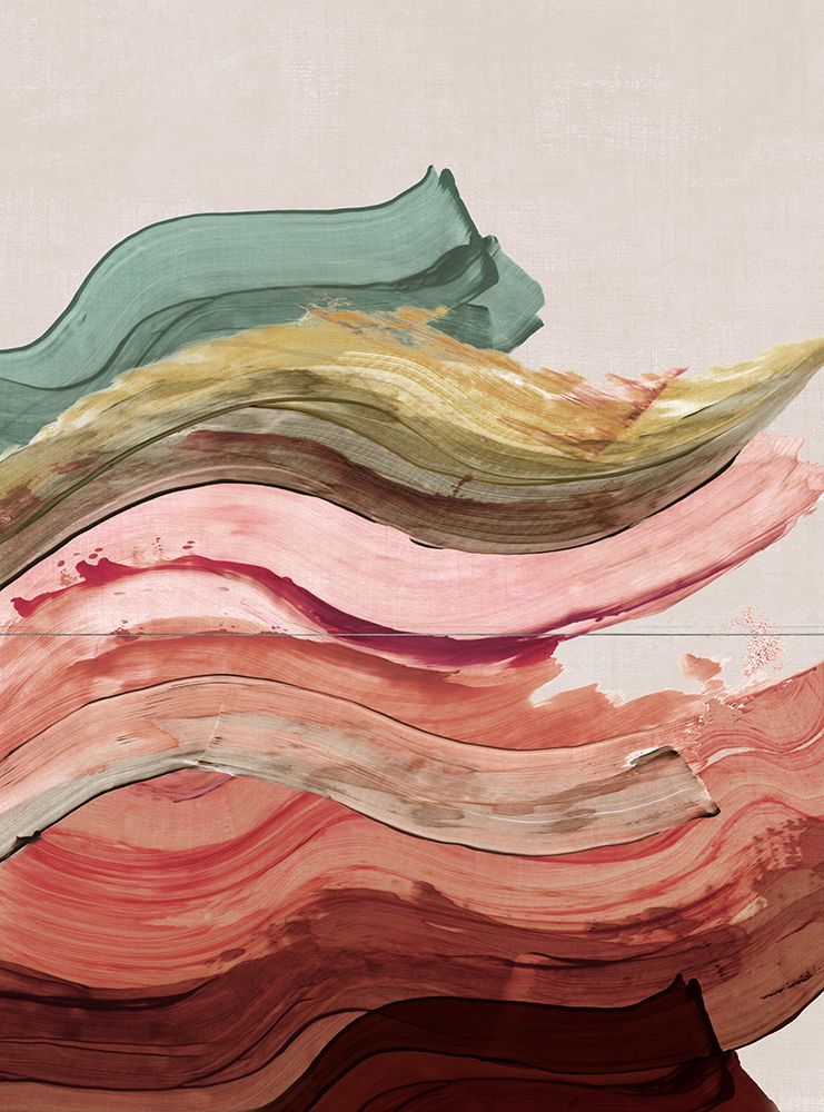 Flowing Earth Tones Harmony  I art print by Emma Peal for $57.95 CAD