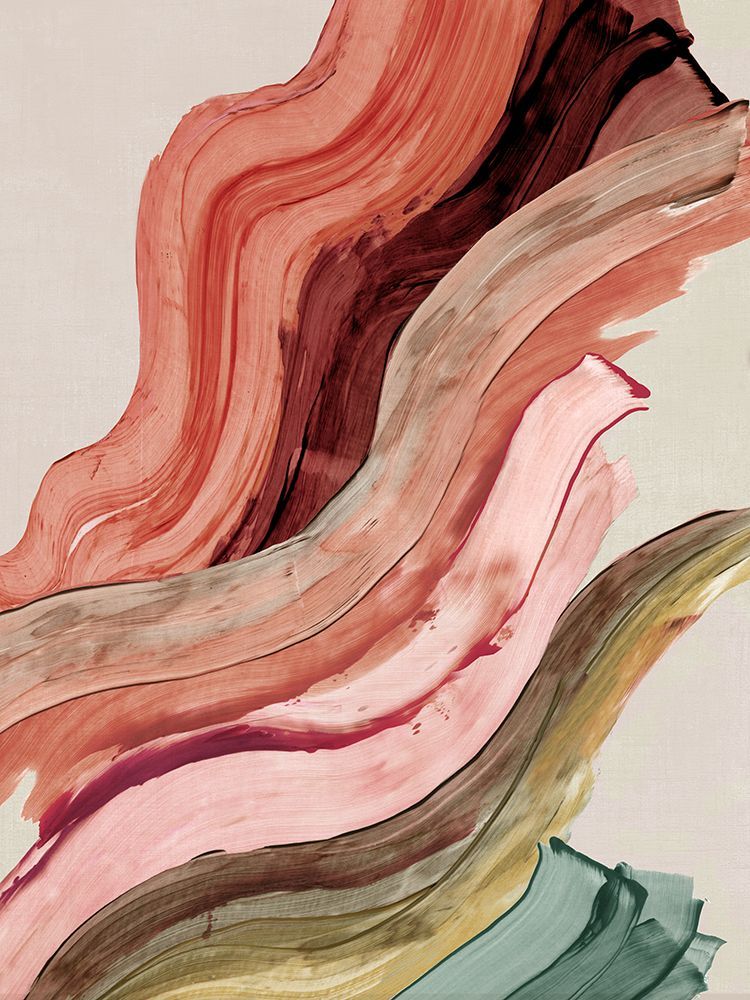 Flowing Earth Tones Harmony II art print by Emma Peal for $57.95 CAD