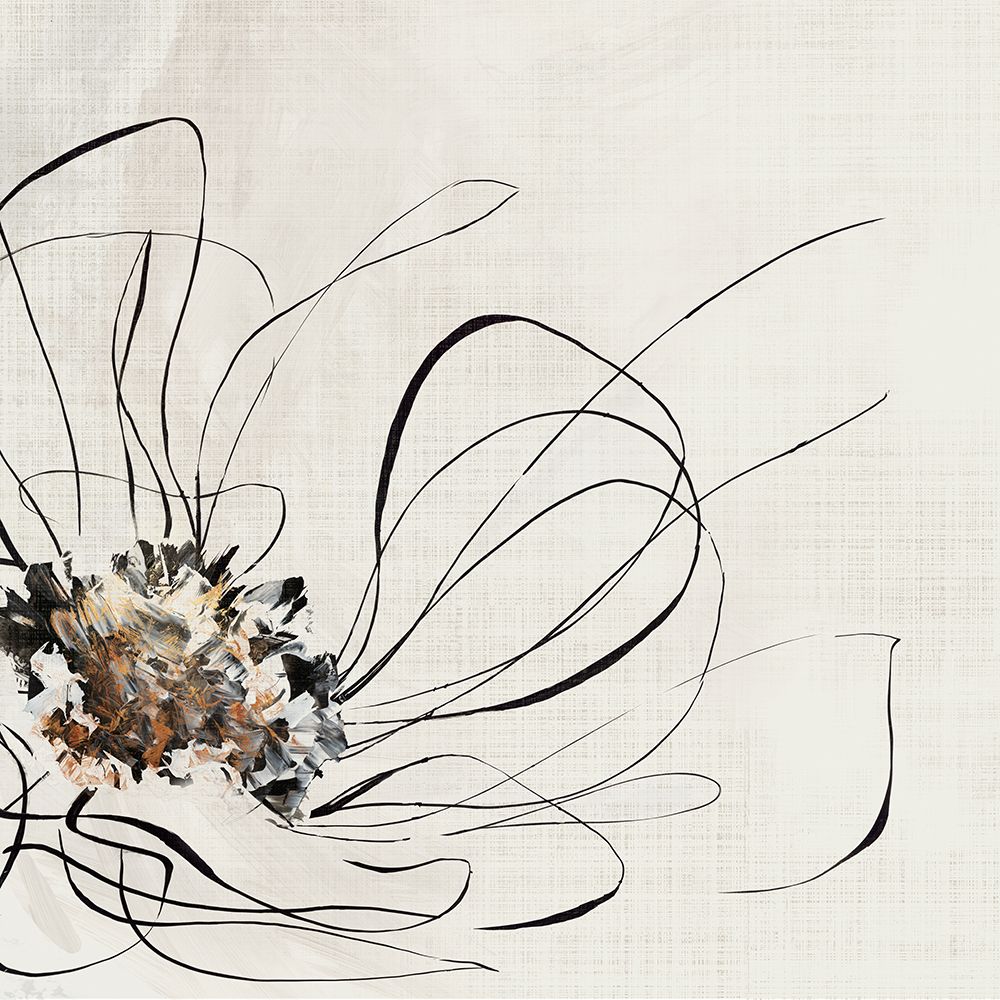 Golden Line Flower II art print by Alex Black for $57.95 CAD
