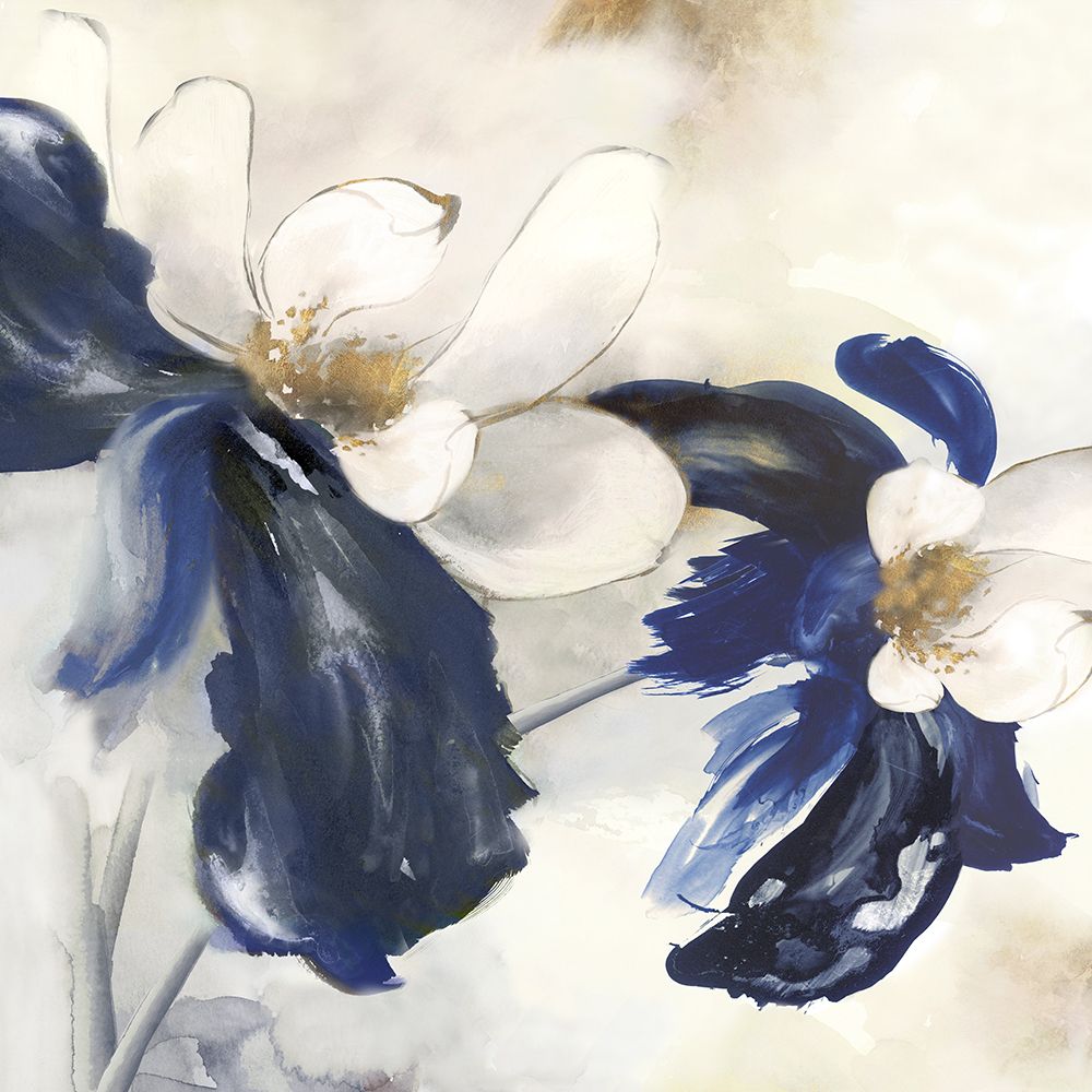 Blue Blossom Florals I art print by Alex Black for $57.95 CAD