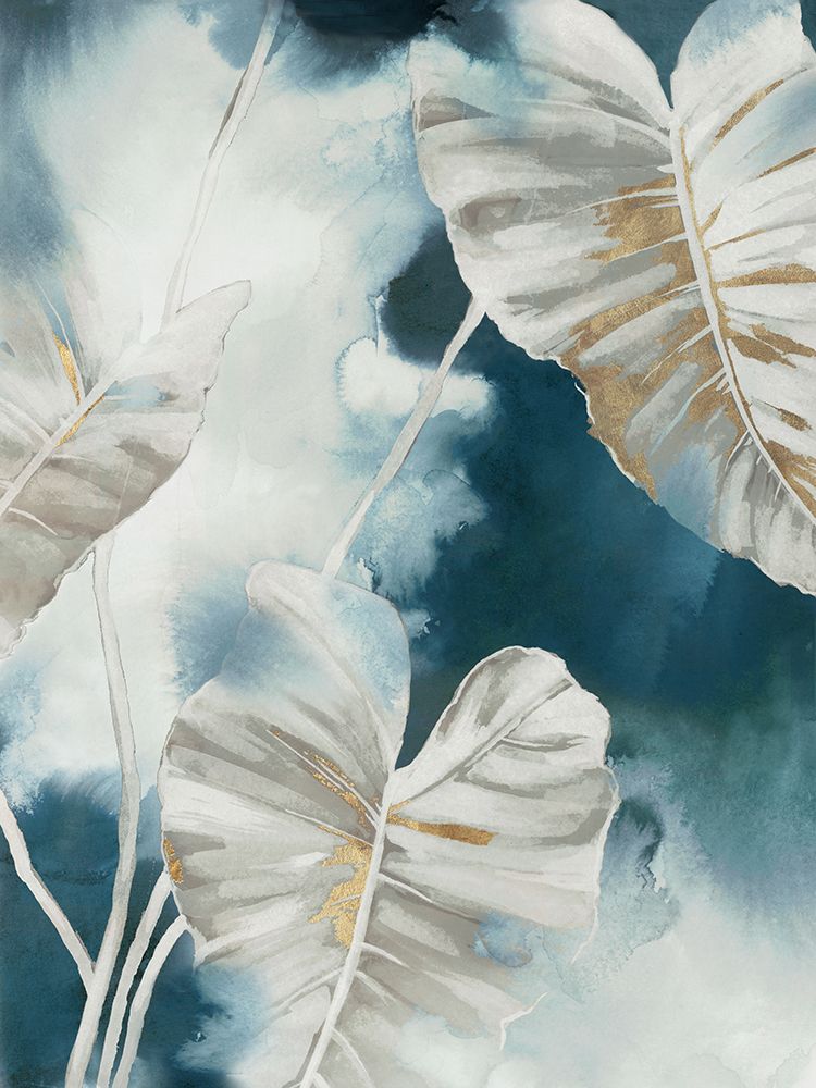 Blue Tropical Palms art print by Alex Black for $57.95 CAD