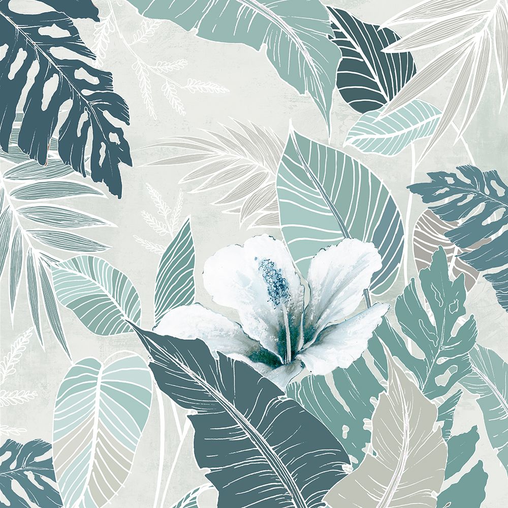 Teal Tropics I art print by Alex Black for $57.95 CAD
