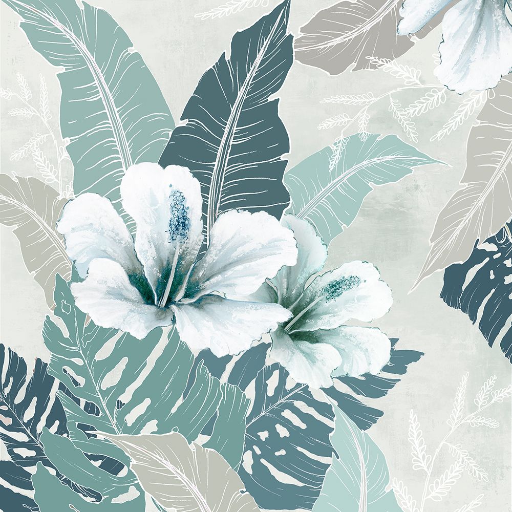 Teal Tropics II art print by Alex Black for $57.95 CAD