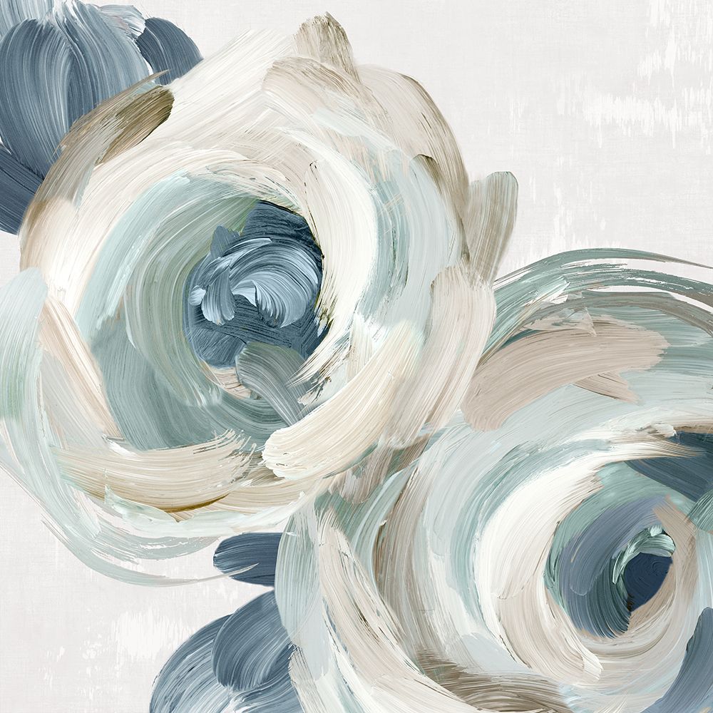 Brsuh Stroke Blue Flowers art print by Alex Black for $57.95 CAD