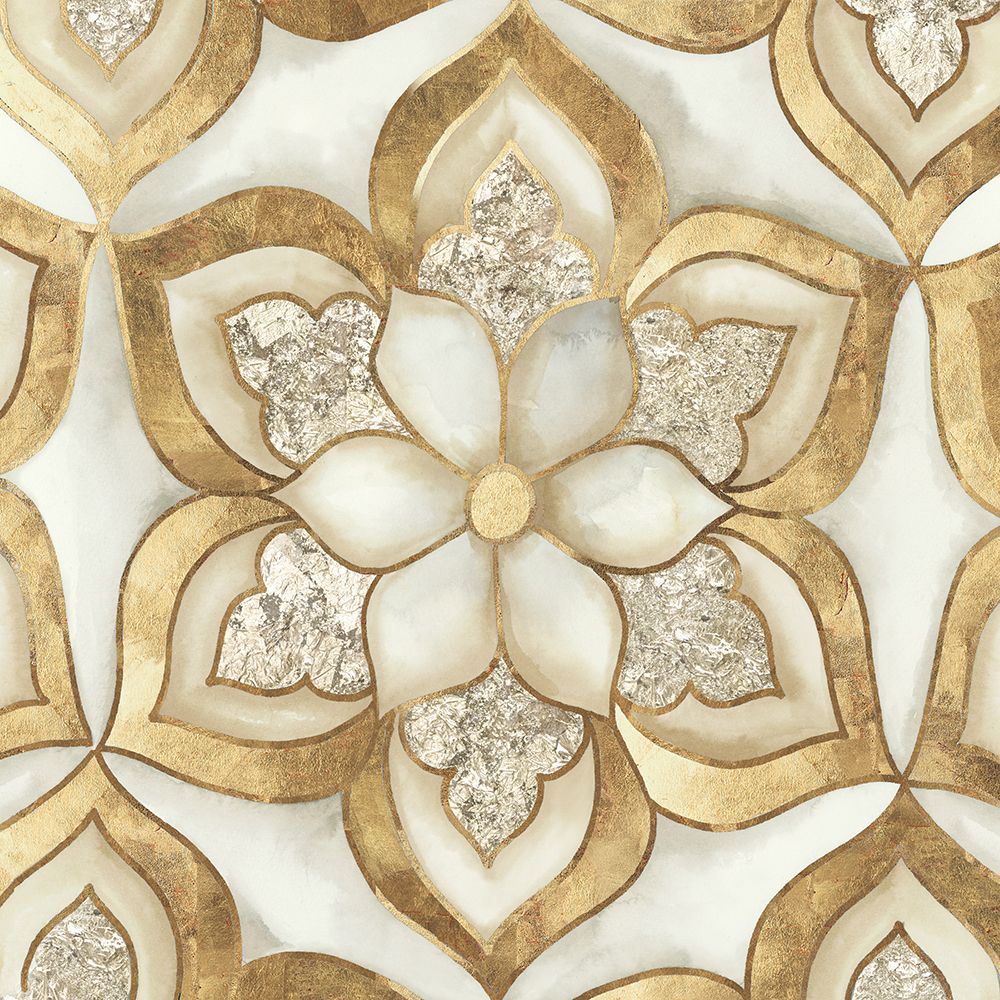 Gold Sparkle Tile I art print by Alex Black for $57.95 CAD