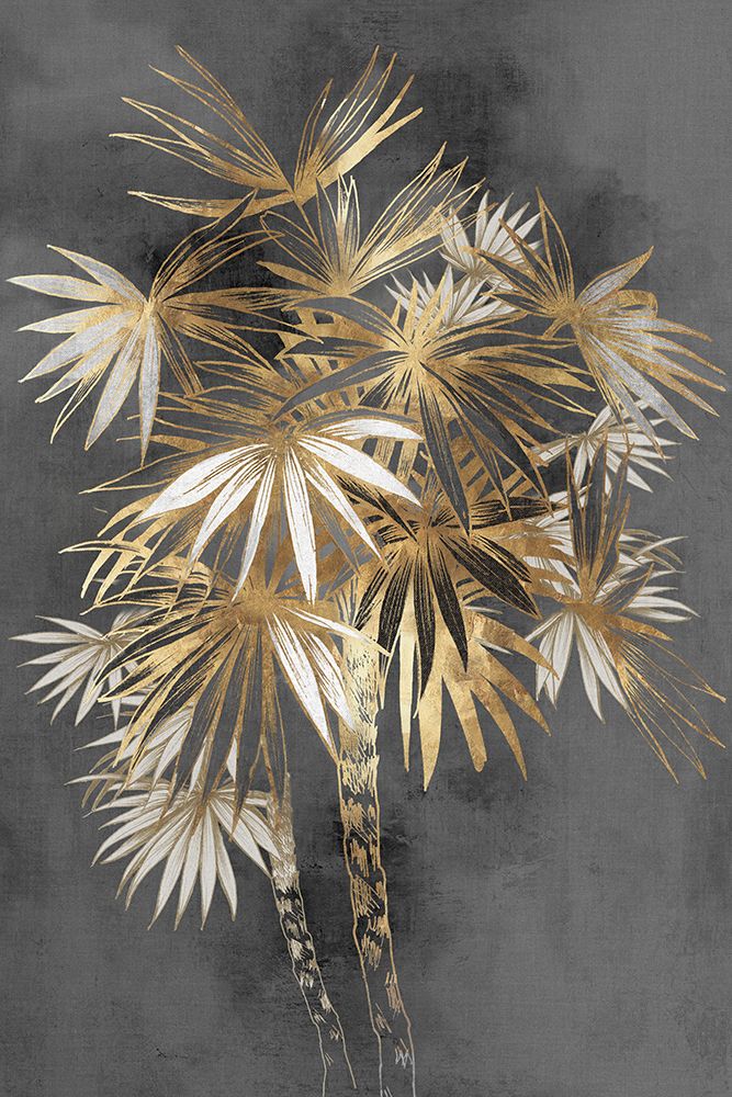 Golden Palm Tree art print by Alex Black for $57.95 CAD