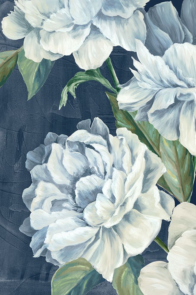 Blue Floral Composition I art print by Alex Black for $57.95 CAD