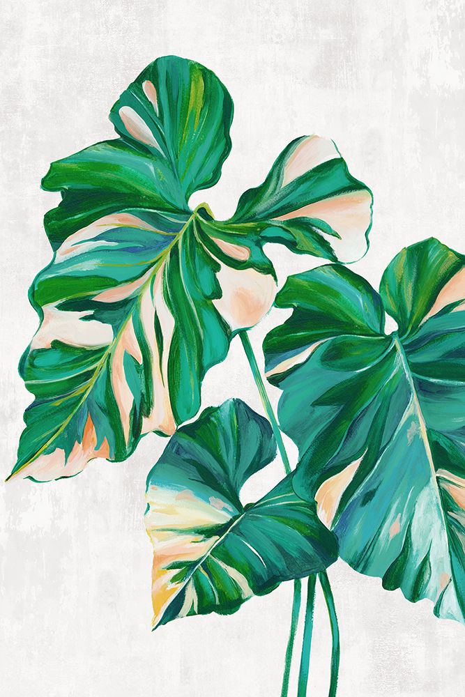 Green Tropical Leaves art print by Alex Black for $57.95 CAD