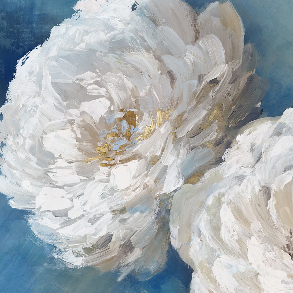 Elegant Blue Peony i art print by Alex Black for $57.95 CAD