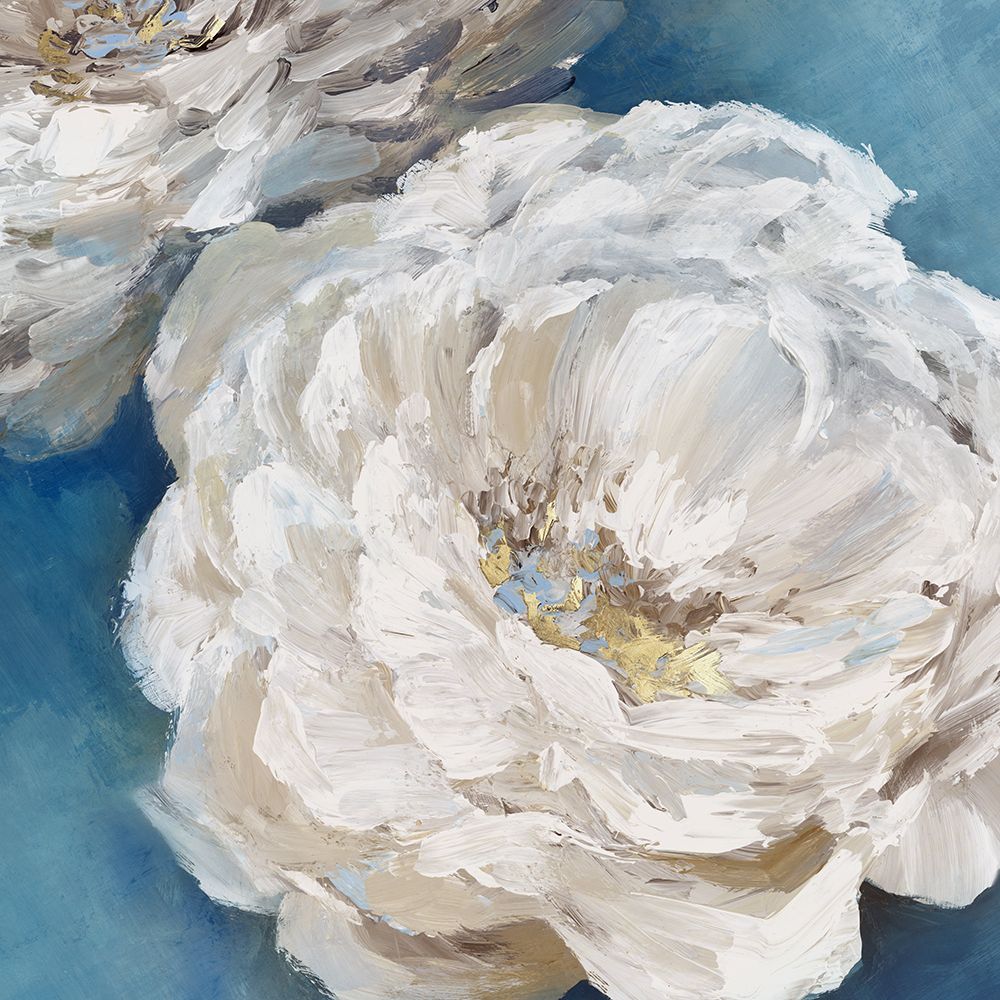 Elegant Blue Peony iI art print by Alex Black for $57.95 CAD