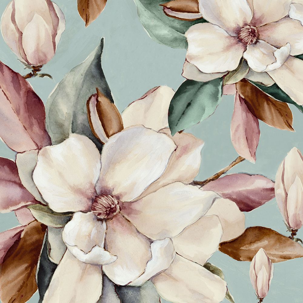Pink Magnolia Branch I art print by Alex Black for $57.95 CAD