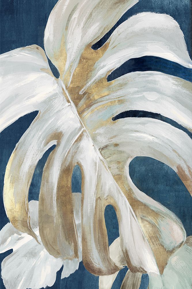 Monstera Blue art print by Alex Black for $57.95 CAD