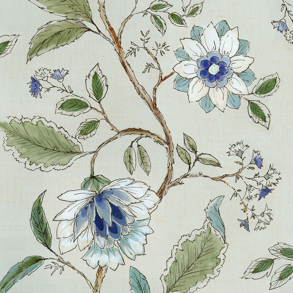 Modern Blue Toille I art print by Alex Black for $57.95 CAD