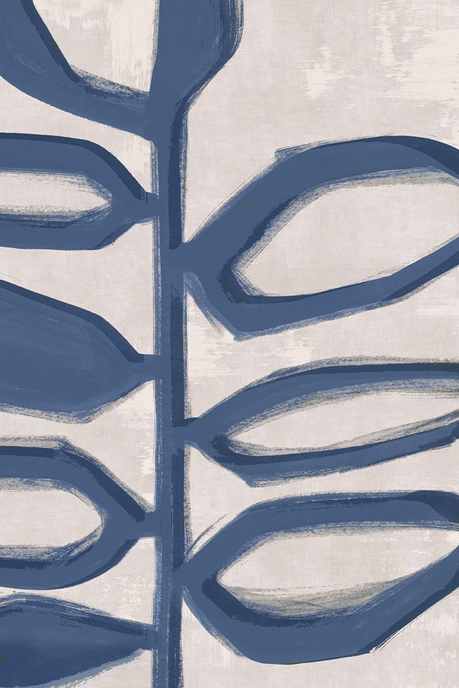 Abstract Blue Branch I art print by Alex Black for $57.95 CAD