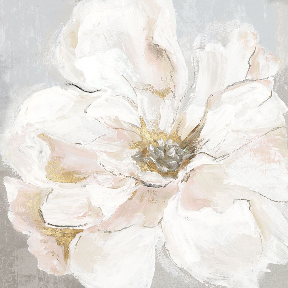 Large White Floral I art print by Alex Black for $57.95 CAD