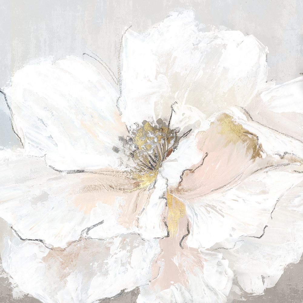 Large White Floral II art print by Alex Black for $57.95 CAD