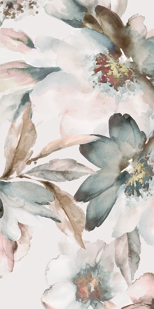 Watercolour Pink Florals II art print by Alex Black for $57.95 CAD