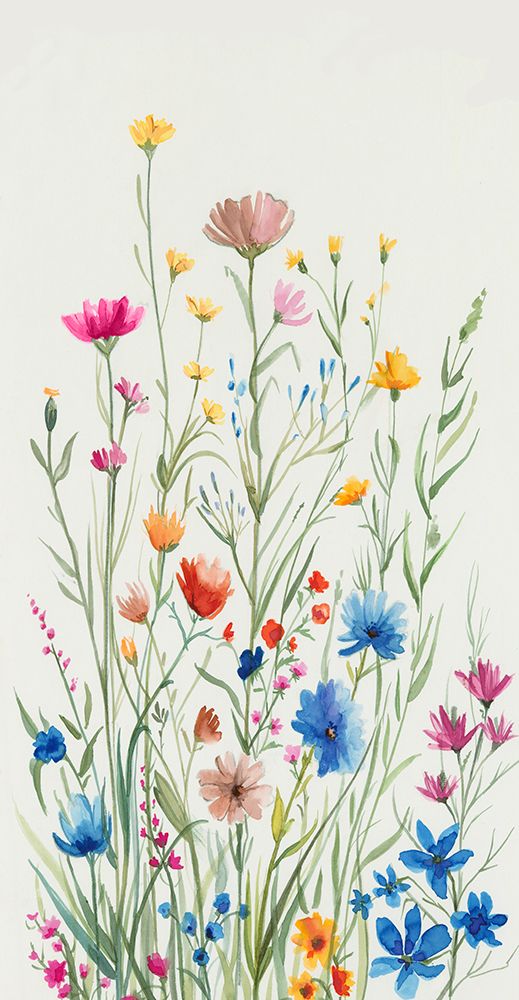Gentle Wildflowers in Bright Bloom art print by Alex Black for $57.95 CAD