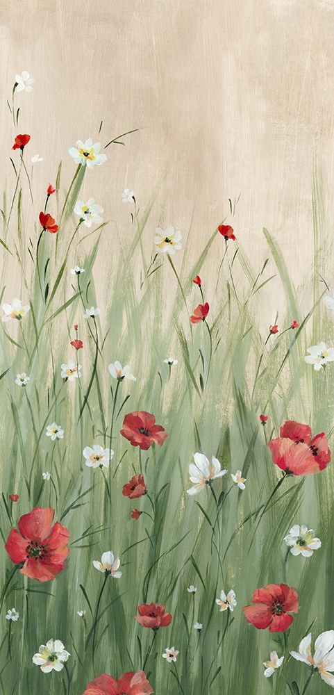 Wildflowers in Gentle Breeze I art print by Alex Black for $57.95 CAD