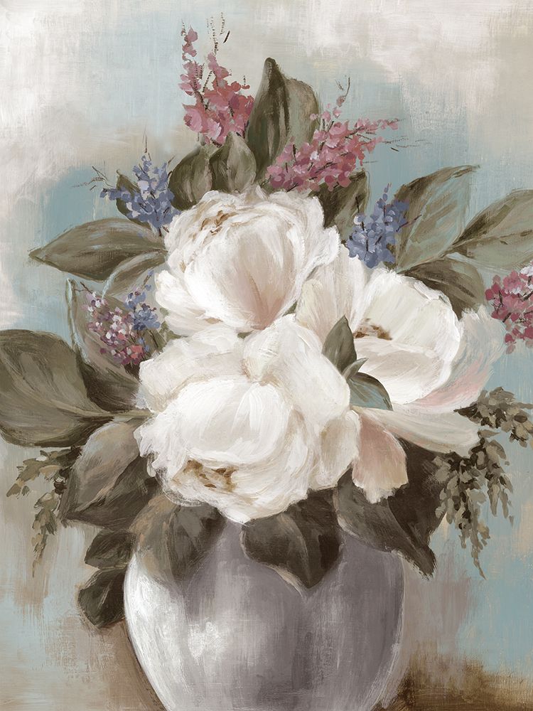 Vase of Tranquil Blooms art print by Alex Black for $57.95 CAD
