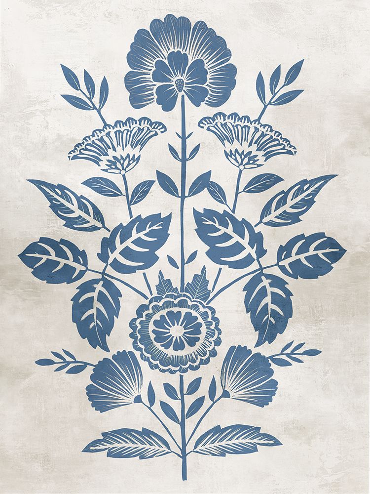 Floral Silhouette on Neutral Canvas art print by Alex Black for $57.95 CAD