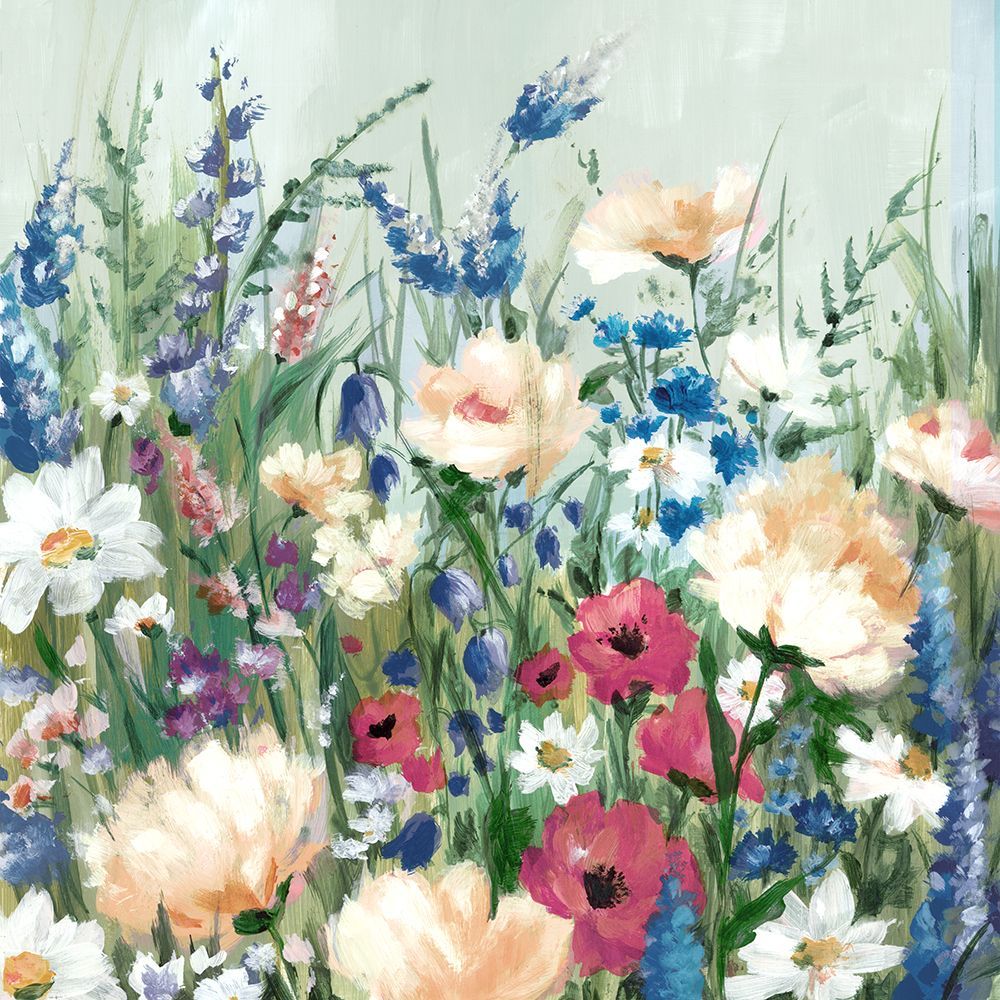 Vibrant Wildflower Garden art print by Alex Black for $57.95 CAD