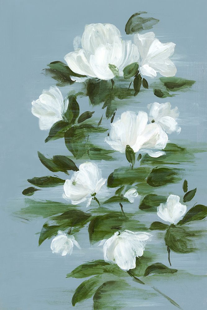 Delicate White Roses Branch art print by Alex Black for $57.95 CAD