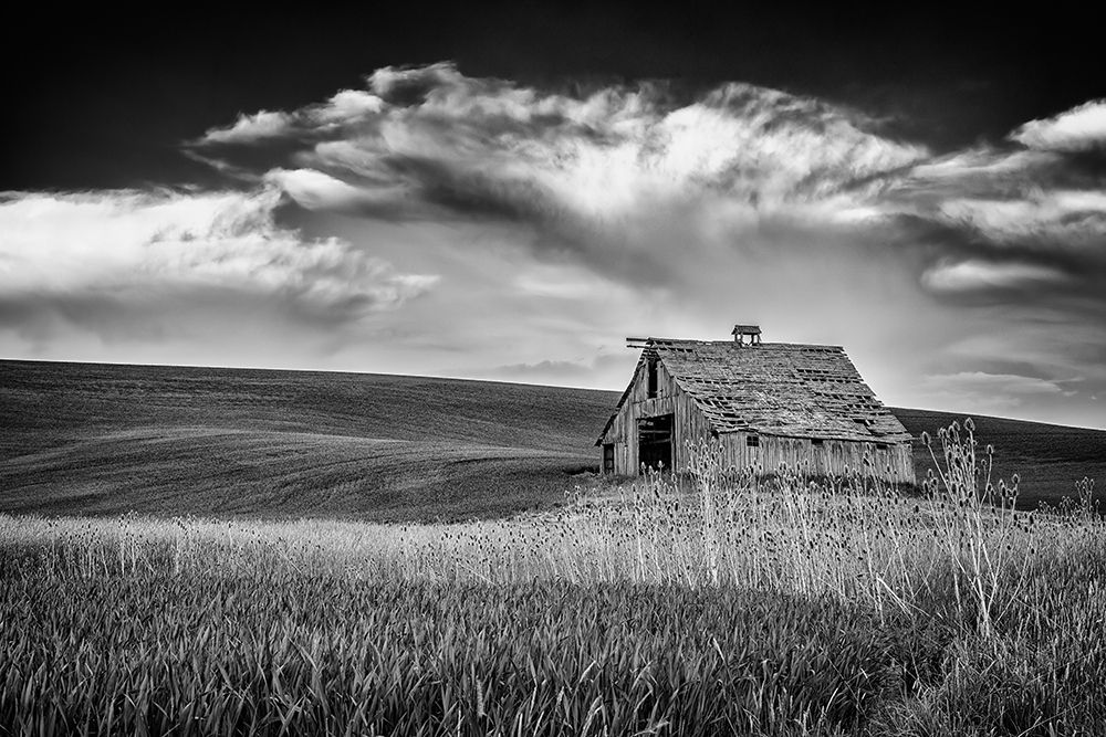 Old Barn Sunset art print by Berk for $57.95 CAD