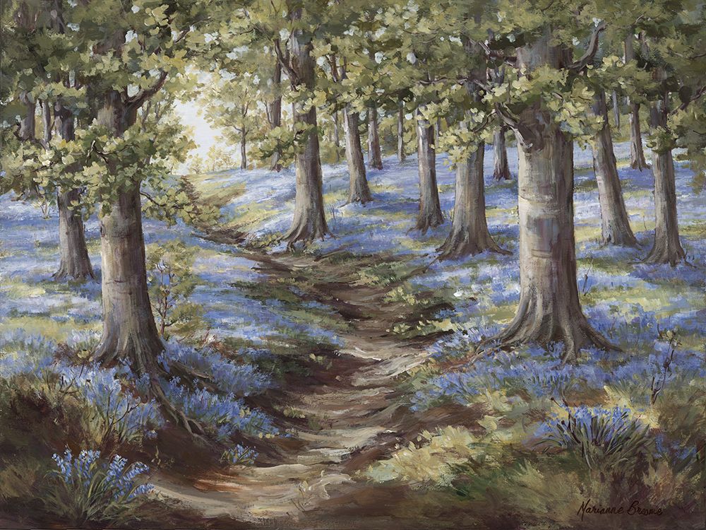 Bluebell Woods II art print by Marianne Broome for $57.95 CAD