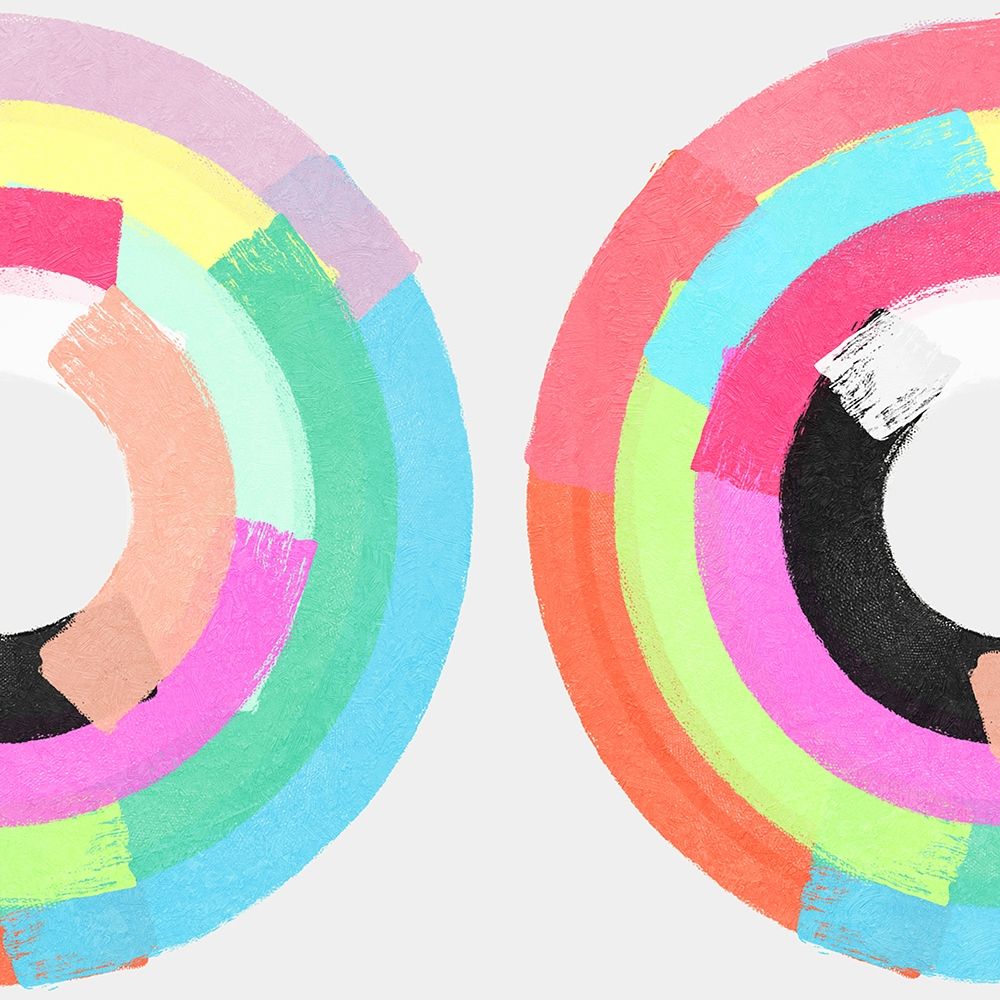Polychromatic Partners I art print by Christine Essue for $57.95 CAD
