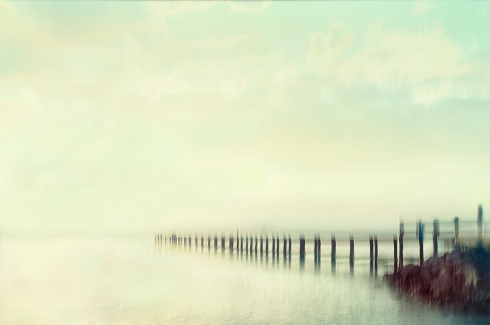 Sunset Beach Bridge art print by Karin Connolly for $57.95 CAD