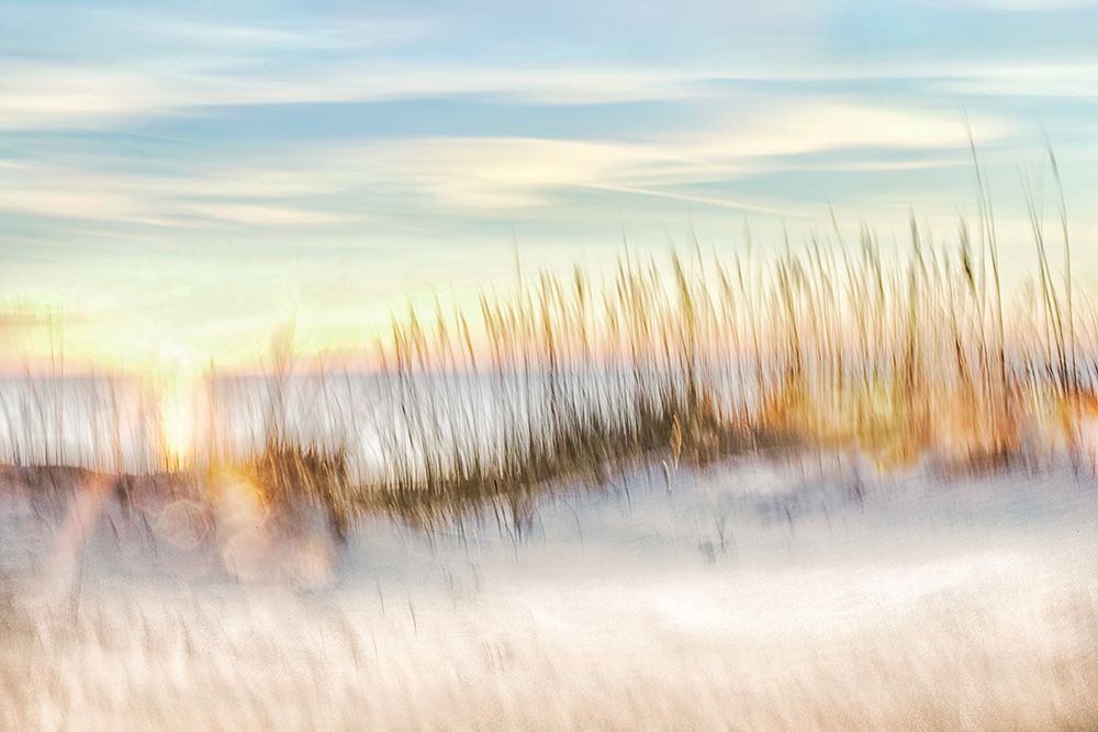 Sunset Beach Walk art print by Karin Connolly for $57.95 CAD