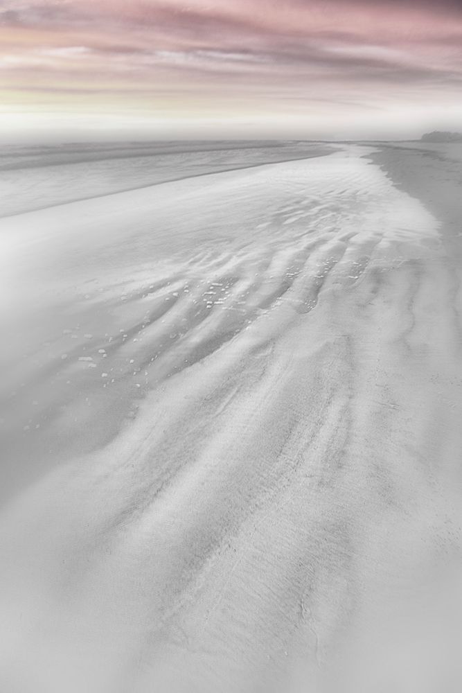 Pink Beach Walk art print by Karin Connolly for $57.95 CAD