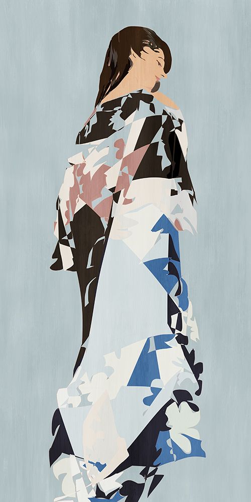 Blue Kimono I art print by Casa Cartissi for $57.95 CAD