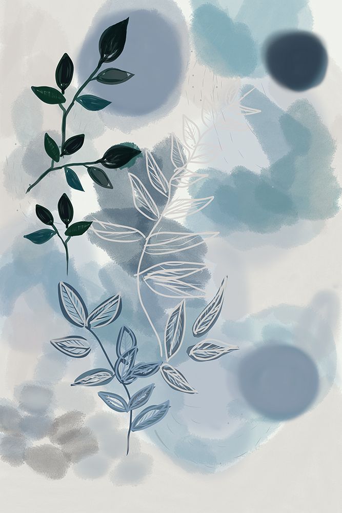 Indigo Botanics I art print by Casa Cartissi for $57.95 CAD