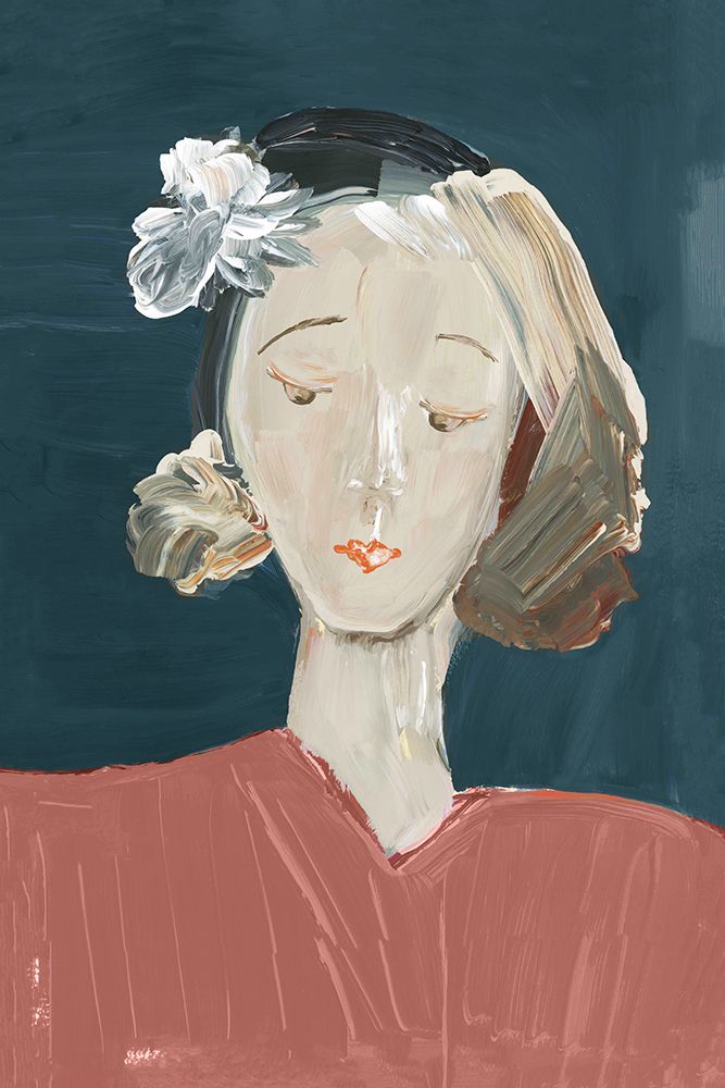 Vintage Female Portrait I art print by Casa Cartissi for $57.95 CAD