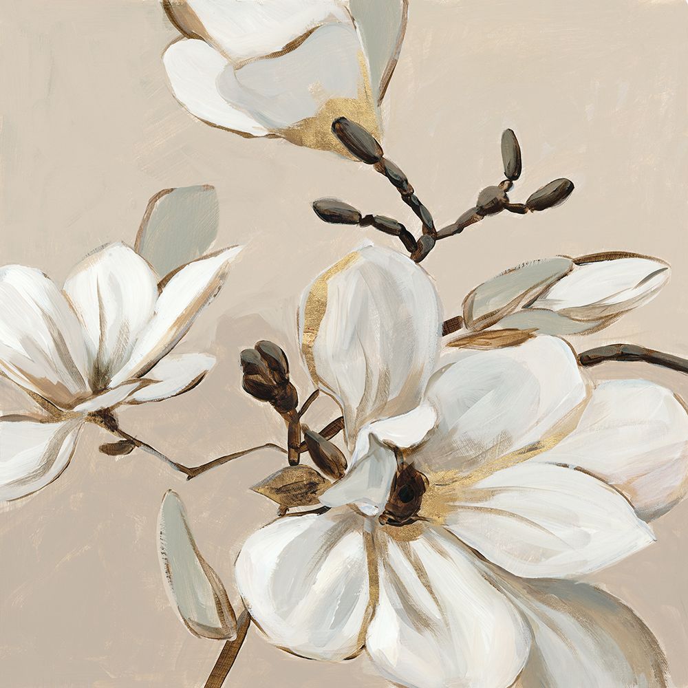 White Magnolia Branch I art print by Jacob Q for $57.95 CAD