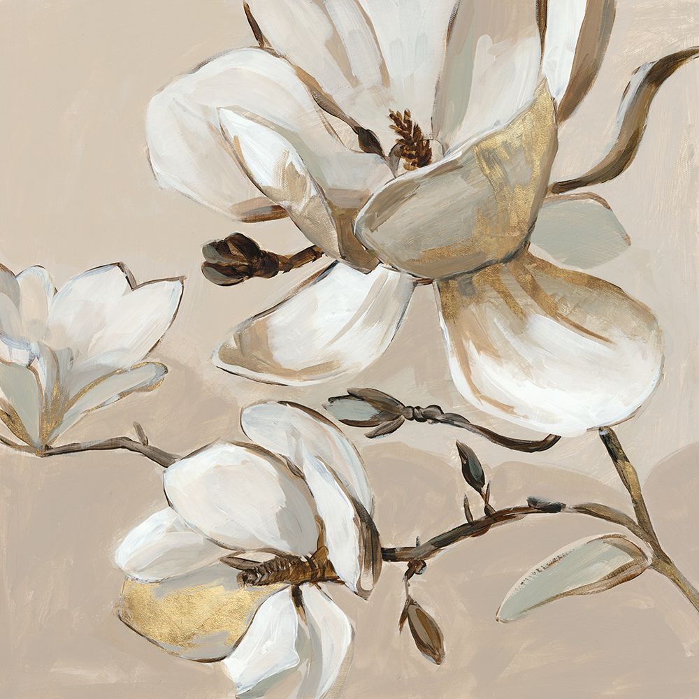 White Magnolia Branch II art print by Jacob Q for $57.95 CAD